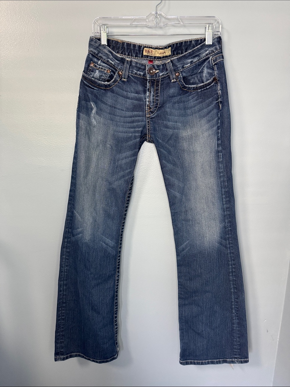 BKE Denim Women's Blue Dark Wash Bootcut Kate Jeans Sz 28